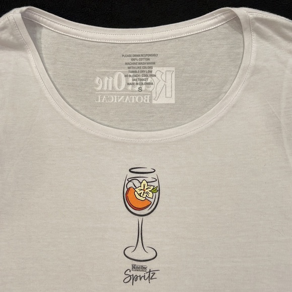 Ketel One Botanical White Scoop Neck Short Sleeve Women's Fit T Shirt Small NEW - Picture 2 of 8